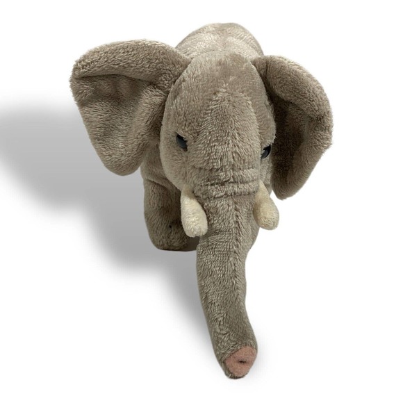FAO Schwarz Plush ELEPHANT 10” Stuffed‎ Animal Gray 2013 Toys R Us Geoffrey Soft - Picture 2 of 10